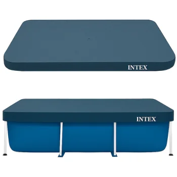 Intex 28036 Frame Pool Cover 260x160 cm, Dark Blue