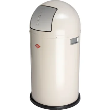 Wesco Pushboy Waste Bin 50L, Sand Matt