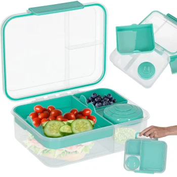 Divided Lunch Box, 2200ml, Mint