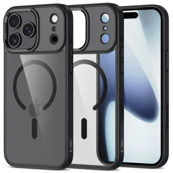 Tech-Protect iPhone 17 Pro Max Case MagMat MagSafe, Clear Black