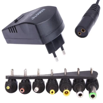 Universal Adjustable Power Supply 3V-12V, 30W, Black