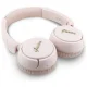 Guess Script Metal Logo Wireless On-Ear Headphones Pink