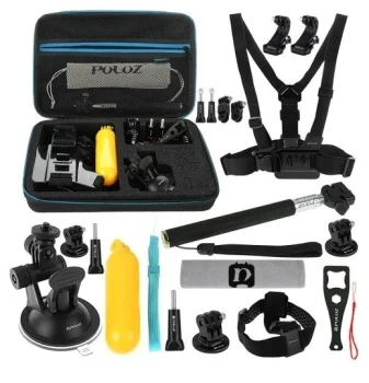 Puluz PKT11 Set of 20 Accessories for Sports Cameras