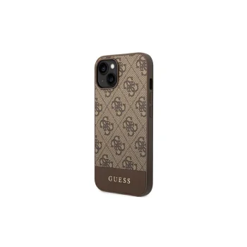 Guess GUHCP14XG4GLBR iPhone 14 Pro Max 6,7\" brown hard case 4G Stripe Collection