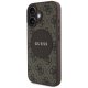 Guess 4G Circle Classic Logo MagSafe Case for iPhone 16 Brown
