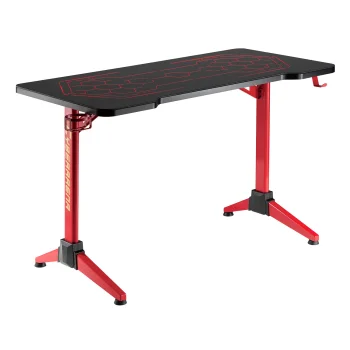 NanoRS RS163 RGB LED Gaming Desk, Black