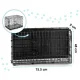 Pethaus Metal Dog Kennel Cage with Bed Size S (75.5 x 48 x 54 cm) PH-200