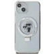Karl Lagerfeld Ring Stand Karl&Choupette MagSafe Case for iPhone 15/14/13, White