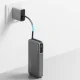 Cuktech 20000mAh Powerbank with Built-in USB-C Cable, Gray