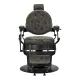 Gabbiano President Old Leather Barber Chair, Green
