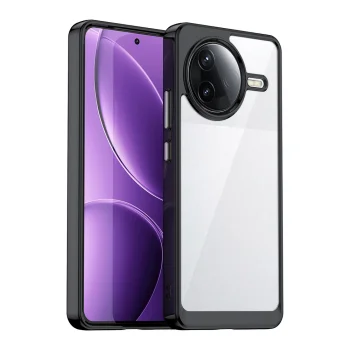 Case for Xiaomi Poco F7 Ultra Outer Space Case with Gel Frame, Black