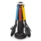 Joseph Joseph Elevate 6-Piece Kitchen Utensil Set with Stand, Black
