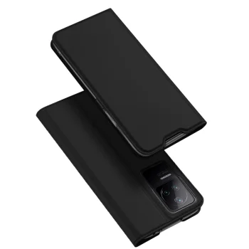 Dux Ducis Skin Pro Flip Cover for Xiaomi Poco F4 5G, Black