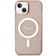 Guess iPhone 14 Plus Case Glitter Gold MagSafe, Pink
