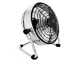 Quiet Metal Desk Fan 22cm USB-C 2 Speeds Home Office, Black