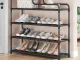 5-Tier Shoe Rack Metal Shoe Organizer Storage Shelf for Entryway Closet, Black