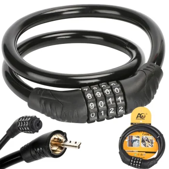Bicycle Safety Lock Cable Code Four-Digit Cipher
