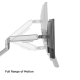 Single Monitor Arm Mount 17-32\" 9kg Silver