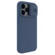 Nillkin iPhone 14 Pro Max Case CamShield Silky Silicone, Blue