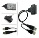 USB 2.0 Type-A to SATA 2.5 Inch HDD SSD Adapter Cable, 35cm, Black