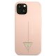 Guess Silicone Triangle Case for iPhone 13 mini, Pink