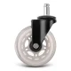Sofotel Transparent Rubber Wheels for Office Chairs, 5 Pcs