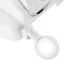 Headband Magnifier with 3 LED Lights and Interchangeable Lenses, 1.5x - 11.5x, Black/White
