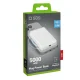 Sbs 5000 mAh Power Bank with MagSafe Support, White