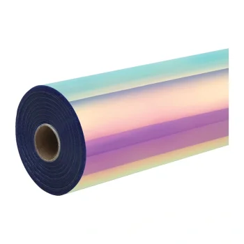 HTVRONT Holographic Self-Adhesive Film, 30.5 x 90 cm, Pink
