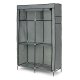 Large Fabric Wardrobe with Shelves and Hanging Rails ModernHome