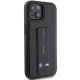 BMW Grip Stand Smooth & Carbon case for iPhone 15 - black