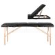 Folding massage table WOOD COMFORT 3 sections, black