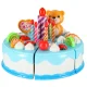 Velcro Cutting Play Birthday Cake (80 Pieces), Blue