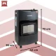 KAMINER Portable Gas Cabinet Heater 4200W for up to 60 m² CZ 26158