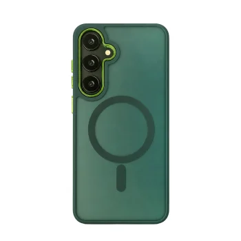 Wozinsky Fashion Case with MagSafe for Samsung Galaxy S24 FE, Green