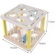 Wooden Shape Sorter Sensory Cube for Toddlers 22885