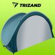 Trizand 21267 Pop-Up Beach Tent 200x120x110cm, Blue/White