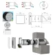 Single-Room Recuperator for Thin Wall up to 46m2, Wi-Fi, black