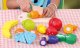 ECOTOYS Wooden Cutting Play Food Set with Fruits and Vegetables 13 pcs