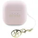 TWS Guess Glossy Effect Printed Classic Logo & Charm Headphones - Pink