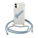 Guess iPhone 12 mini Case Script Vintage, Transparent/Blue