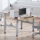 Ergo Office ER-404G Dual Electric Height Adjustable Desk Frame (No Top), Grey
