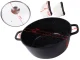 Cooking Pot with Aroma Infuser and Glass Lid 12.6L, Black