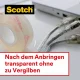 Scotch Crystal Adhesive Tape with Hand Dispenser 19 mm x 7.5 m, Transparent