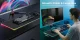 RGB Gaming Mouse Pad with 4-Port USB Hub 800x300 mm, Black