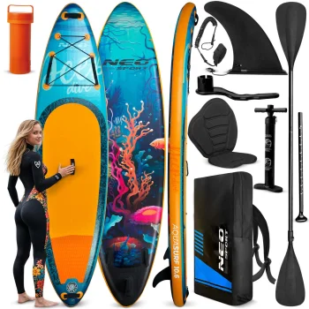 Inflatable SUP Paddle Board, Neo-Sport Aquasurf 170204, 320x84x15 cm