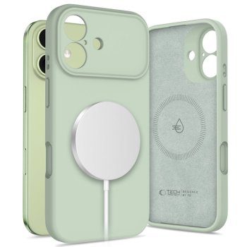 Tech-Protect Silicone MagSafe Phone Case Cover iPhone 17 - Green