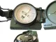 Tactical Military Metal Compass with Folding Case and 1:50 000 Scale, Green