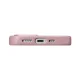 iCarer Litchi Genuine Leather Case for iPhone 14 Plus with MagSafe, Pink