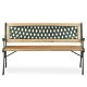 Garden Bench with Backrest 124x74x43 cm Sofotel Fusio